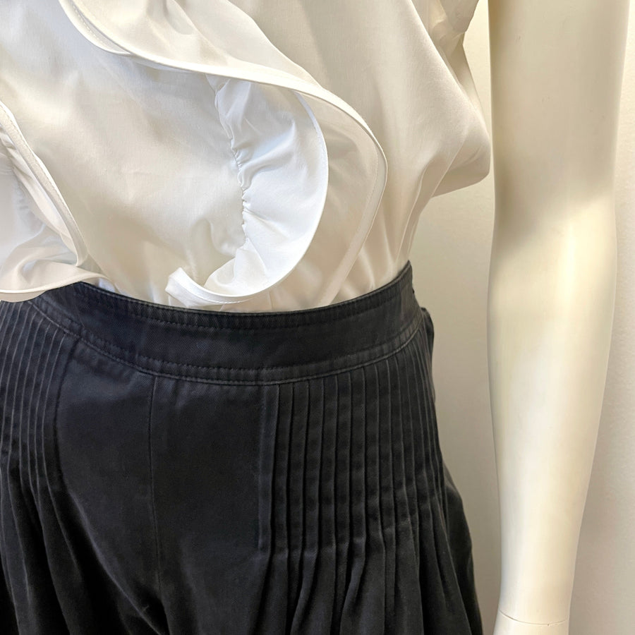 @Chanel Vintage Designer Denim Trousers Made in France Size Tops Public Butter 