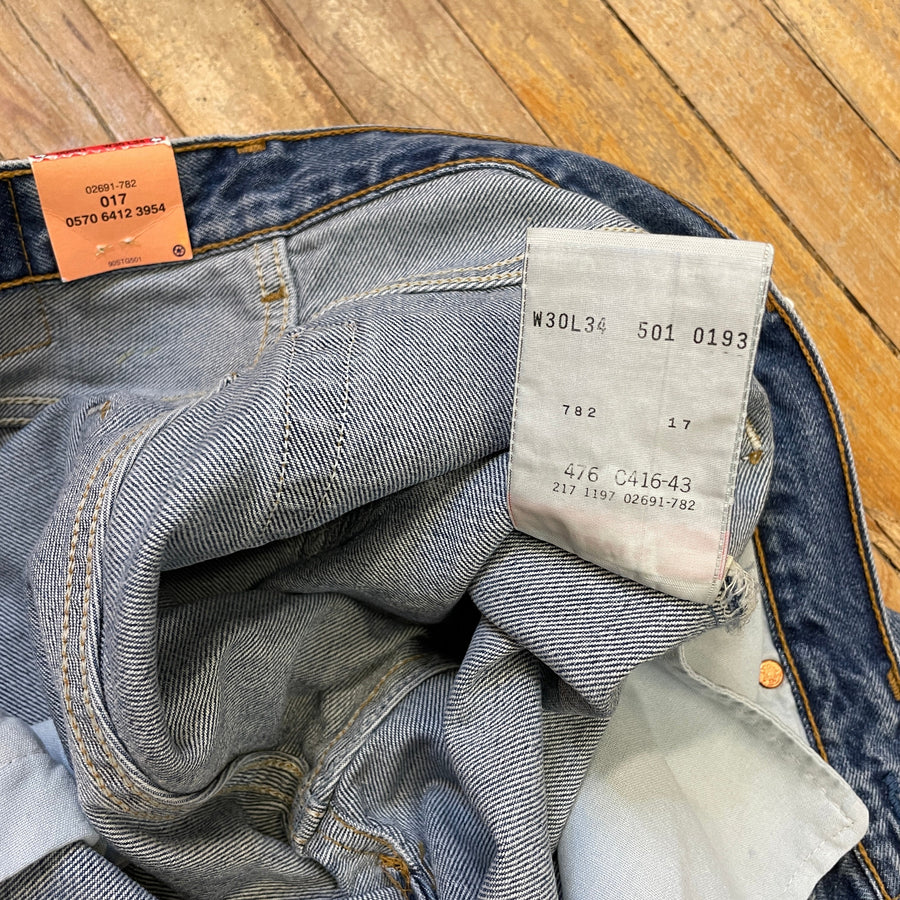 Deadstock Vintage 90s Levi's 501's Made in Canada 30