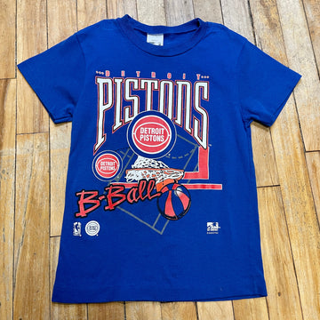 Detroit Pistons NBA Vintage Single-Stitch Graphic T-Shirt Made In USA Size XXS Tops Public Butter 