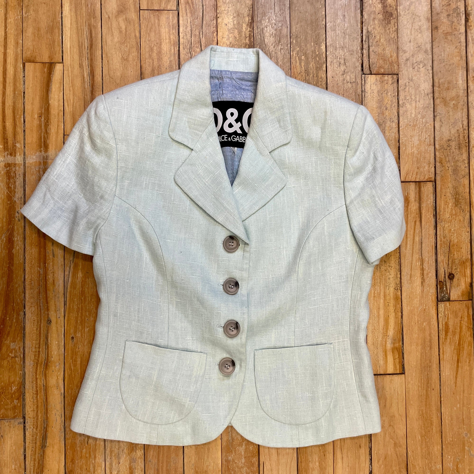 @Dolce & Gabbana Vintage Designer Suit Size Tops Public Butter 