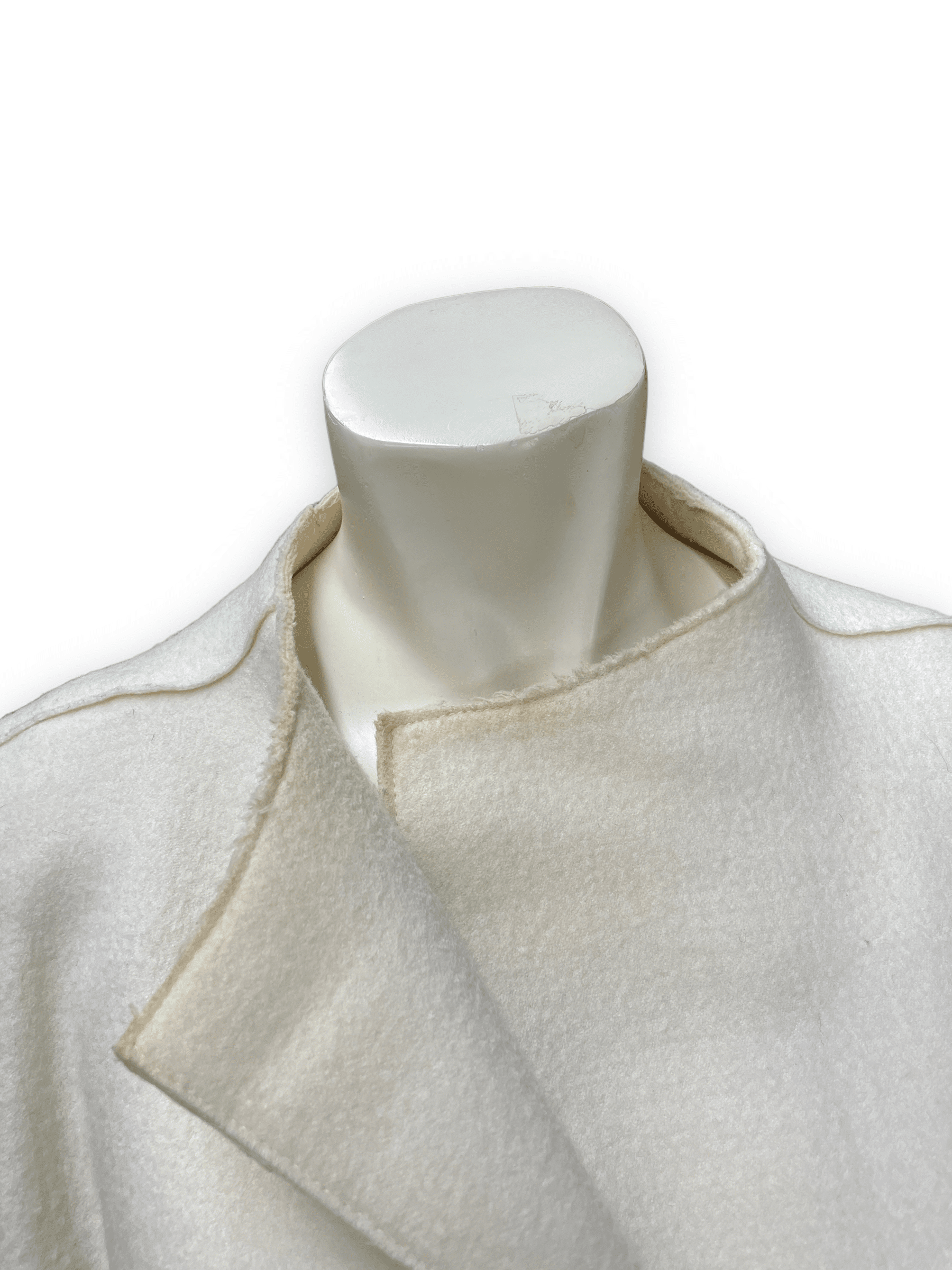 Donna Karan Collection Vintage Designer Cream Coloured Fitted Coat Size S Jackets &amp; Coats Public Butter 