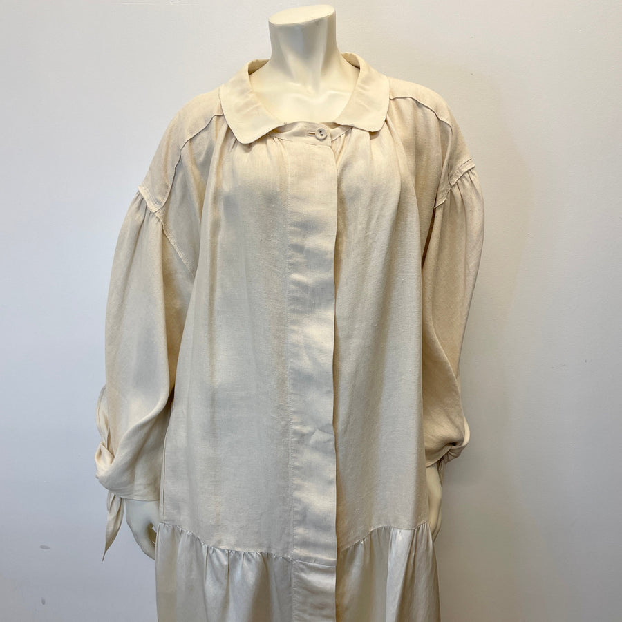 @Donna Karan Vintage Designer Hemp Gown Size Tops Public Butter 