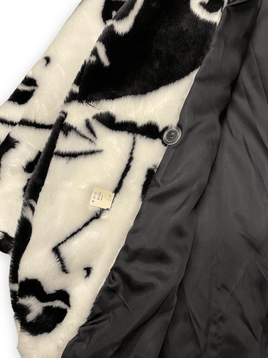 Donny Brook Vintage Designer Fluffy Faux Fur Faces Coat Made in USA Size M Jackets & Coats Public Butter 