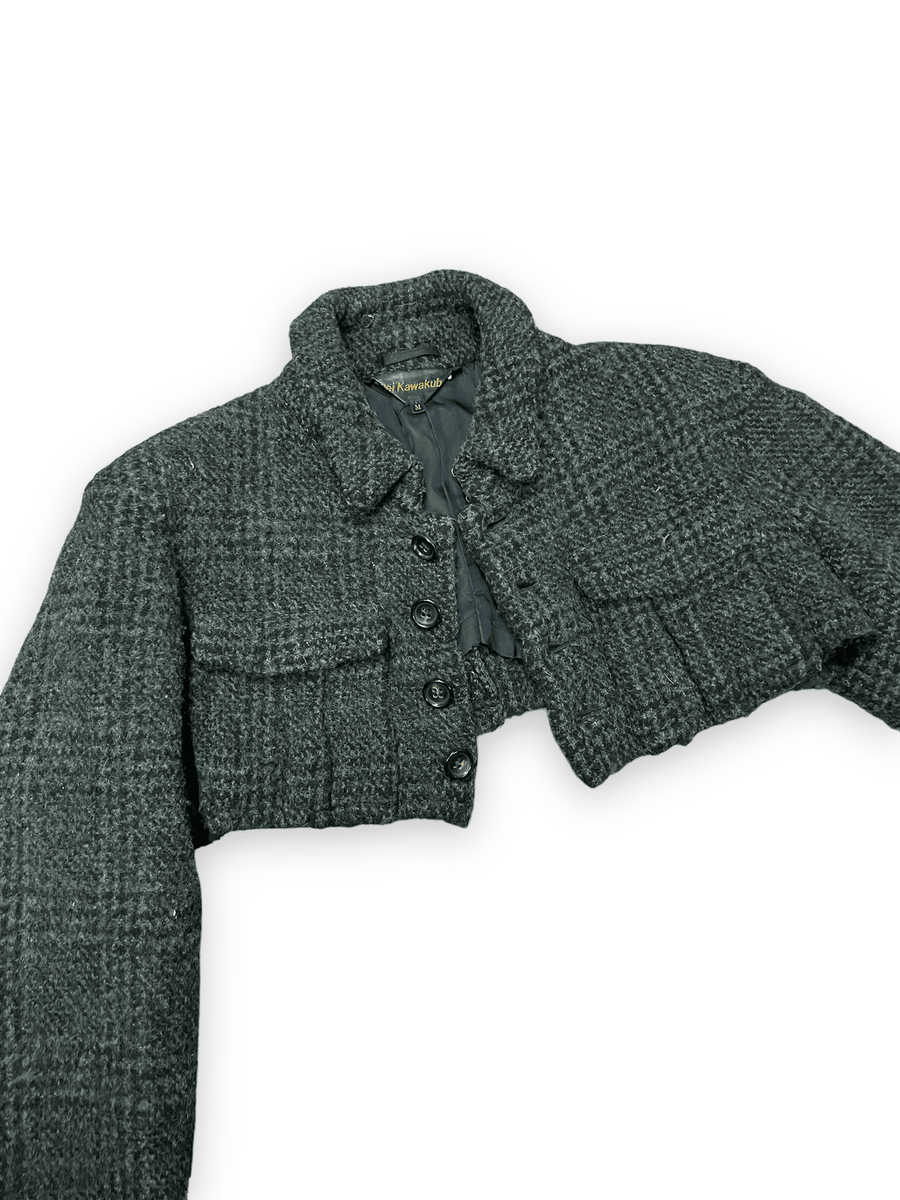 Fall 1994 Comme des Garcons Rei Kawakubo Vintage Designer Super Cropped Tweedy Jacket Jackets & Coats Public Butter 
