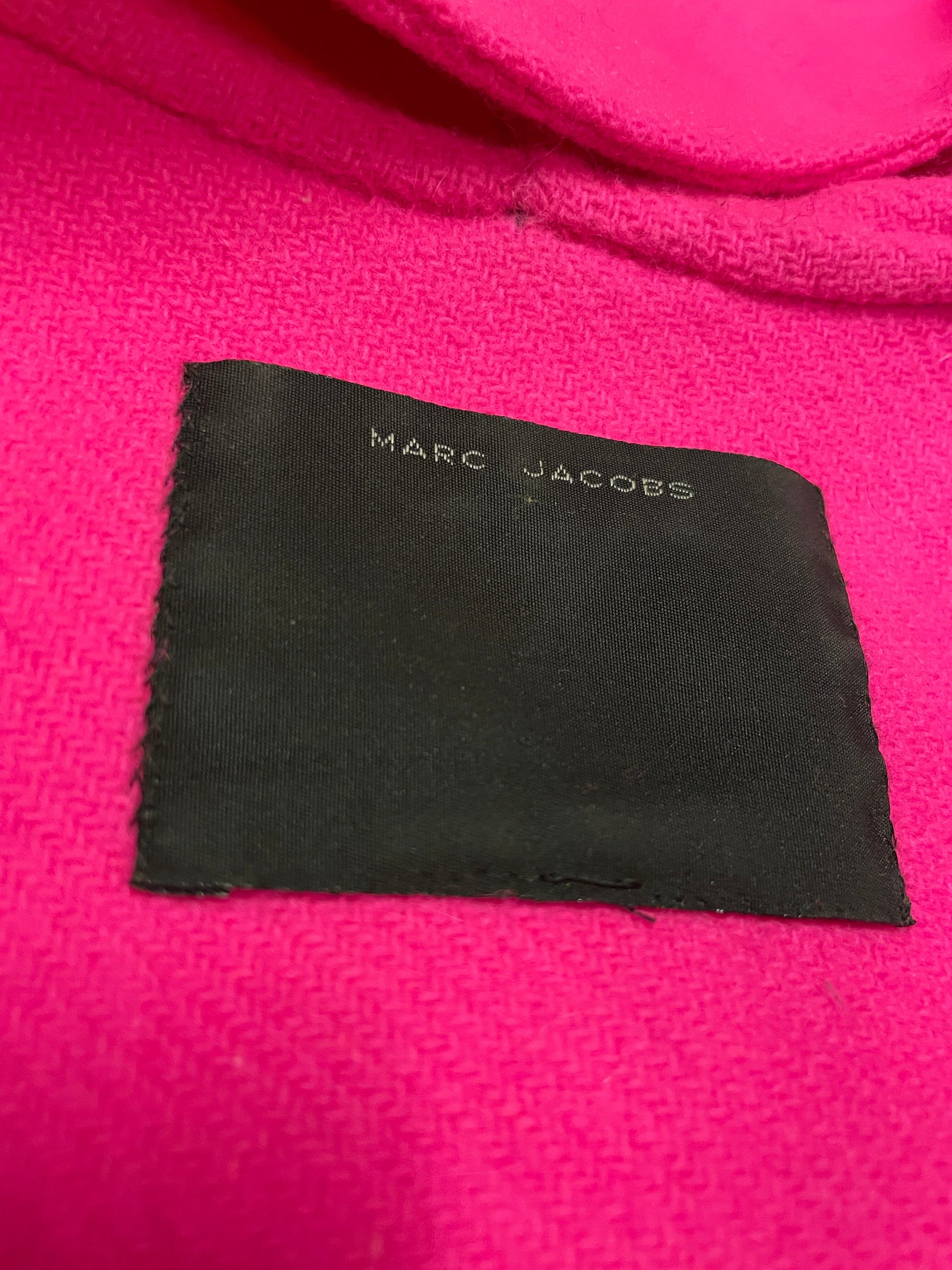 Fall 2009 Marc Jacobs Hot Pink Hooded Wool Coat Size S Jackets &amp; Coats Public Butter 