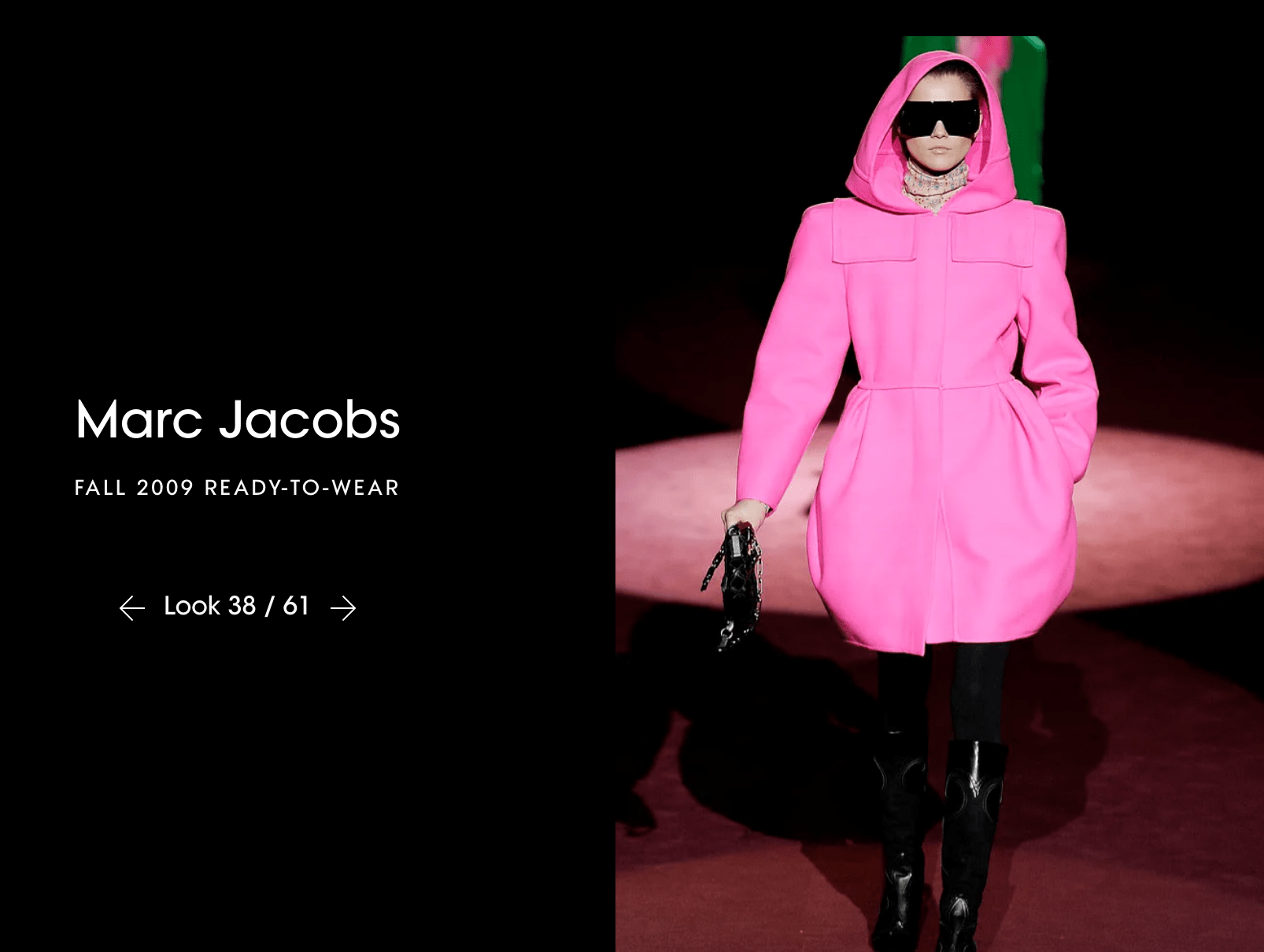 Fall 2009 Marc Jacobs Hot Pink Hooded Wool Coat Size S Jackets &amp; Coats Public Butter 