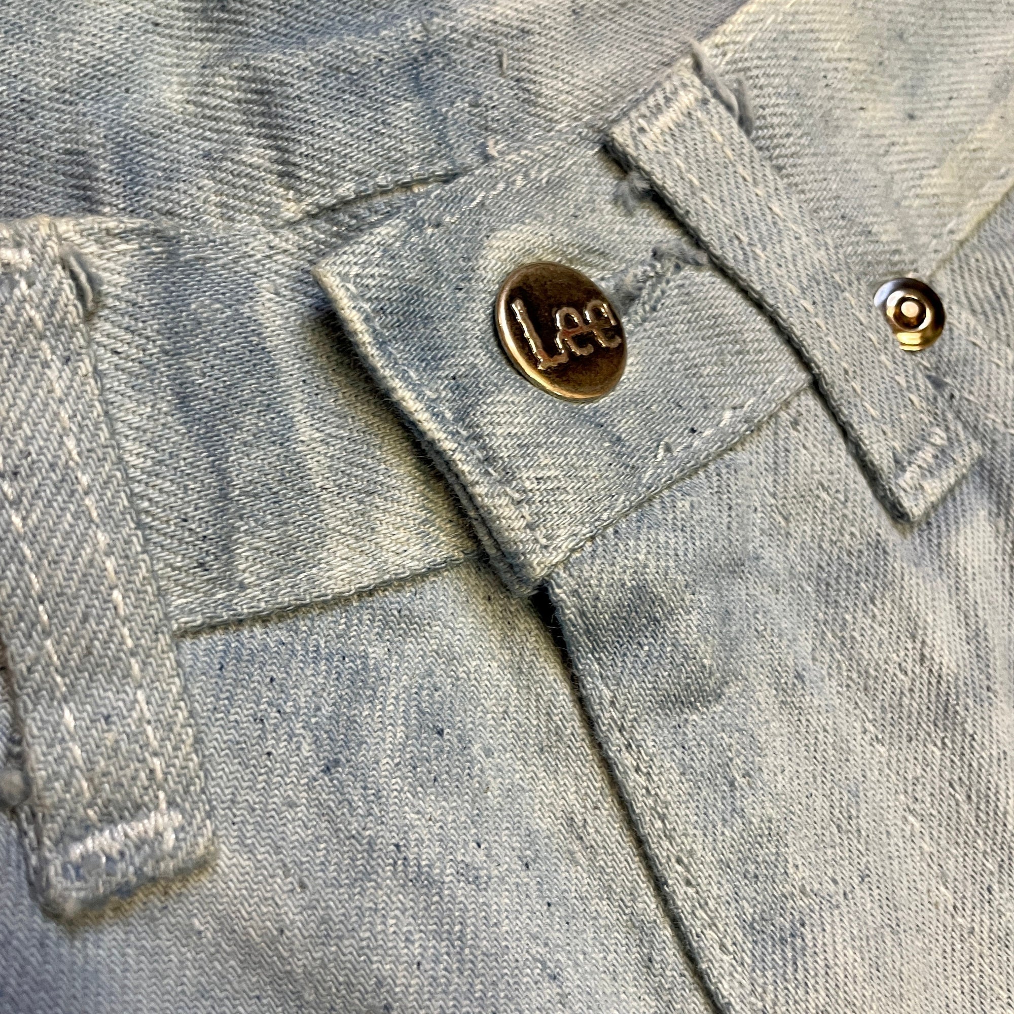 Groovy Vintage Cloudy Dyed Lees Jeans Made in USA 27" Waist Bottoms Black Market Toronto 