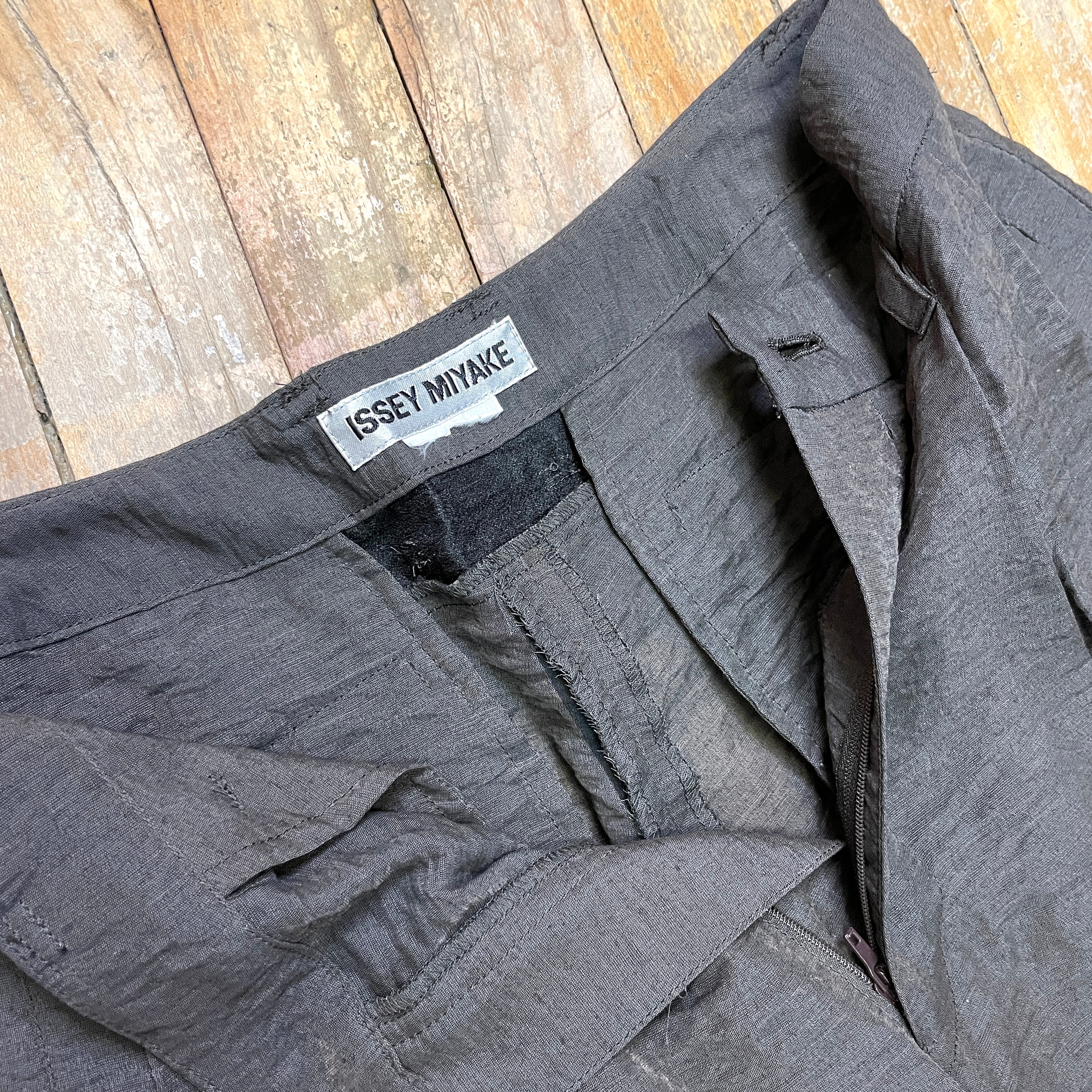 Issey Miyake Vintage Designer Dusty Brown Top & Trouser Set Issey Miyake Vintage Designer Dusty Brown Top & Trouser Set