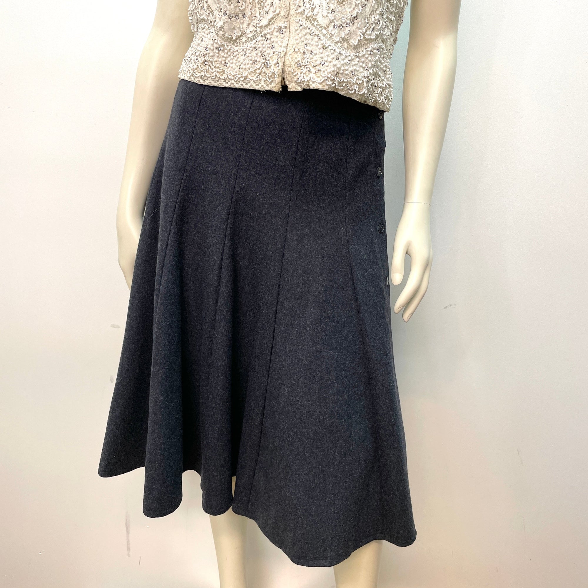 Kenzo Paris Vintage Designer Wool Skirt Tops Public Butter 
