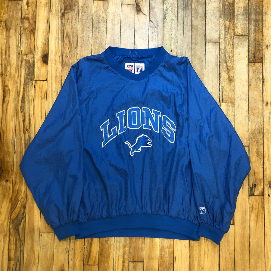 Logo 7 Brand Detroit Lions Vintage Windbreaker Size Large Jackets & Coats Black Market Toronto 