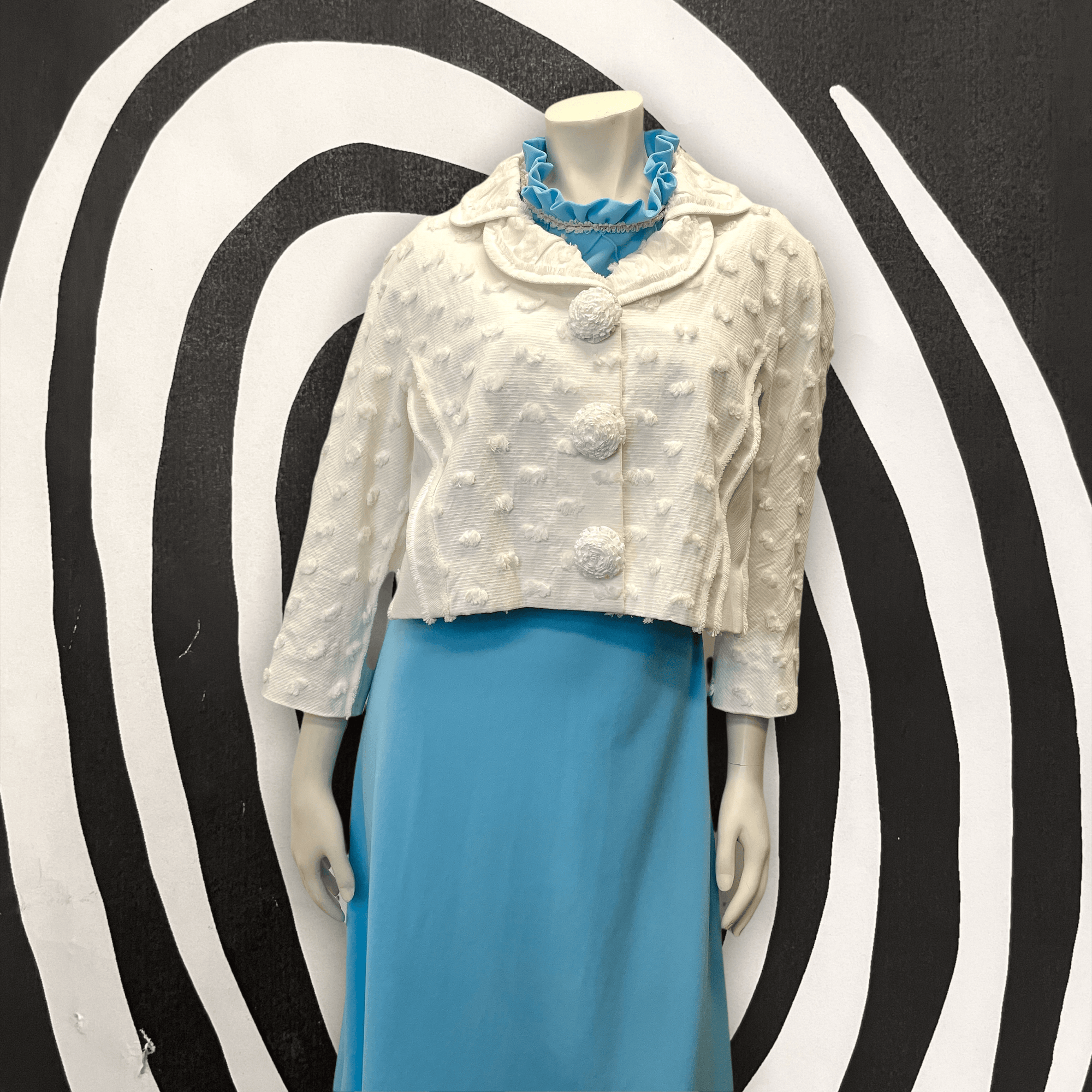 @Louis Vuitton Vintage Designer Flocked Cropped Jacket Tops Public Butter 