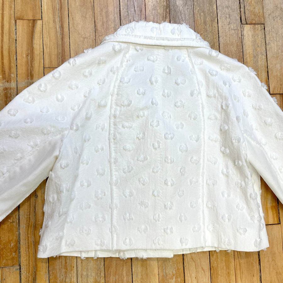 @Louis Vuitton Vintage Designer Flocked Cropped Jacket Tops Public Butter 