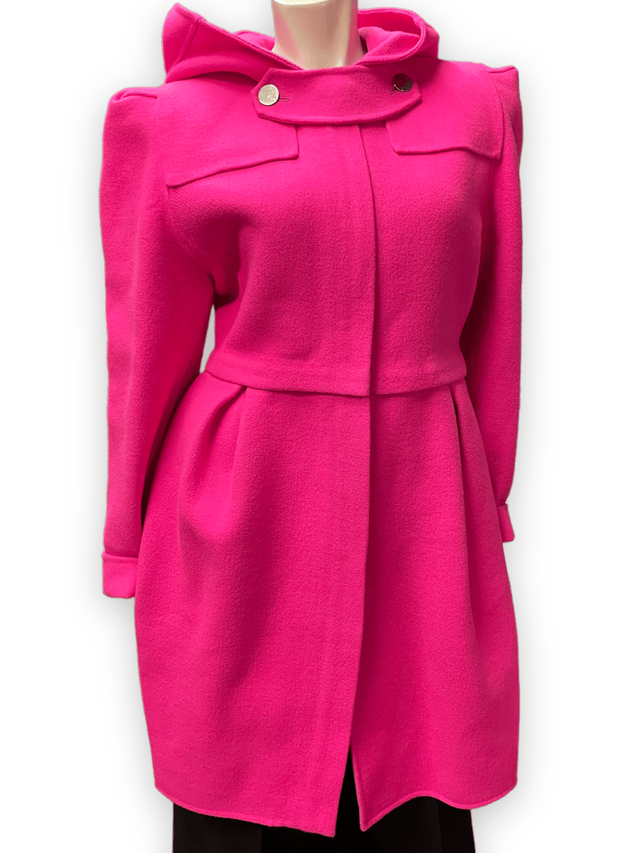 Marc by Marc Jacobs Hot Pink Hooded Coat Jackets & Coats Public Butter 