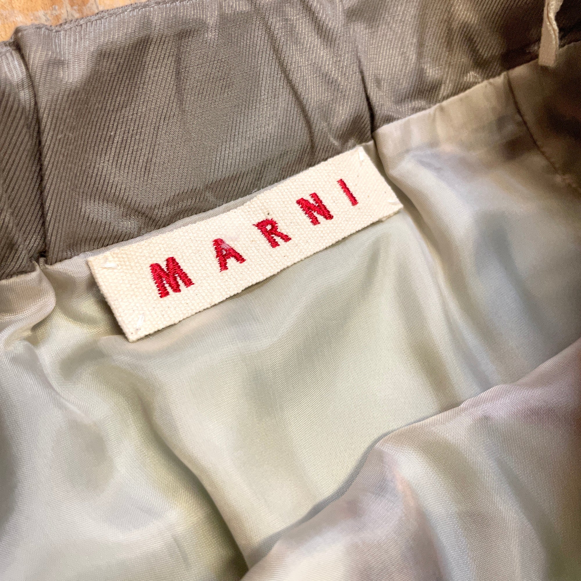 Marni Fall &#39;09 Vintage Designer Embroidered Floral Skirt Size 30&quot; Bottoms Public Butter 