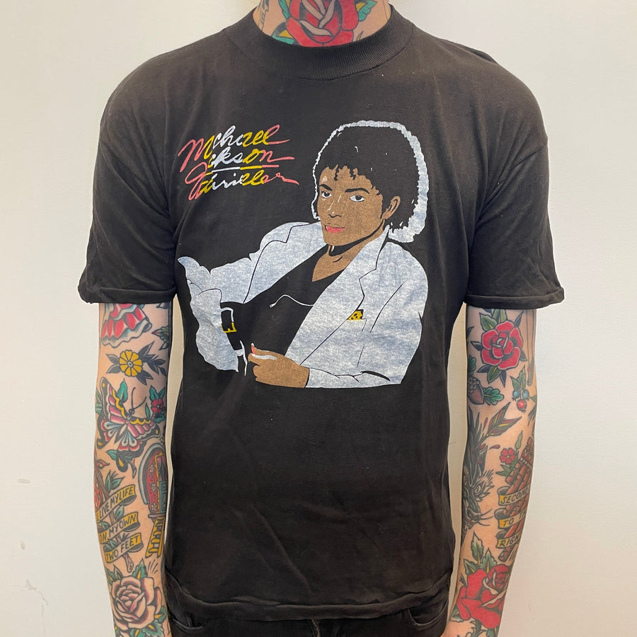 Michael Jackson Thriller Single Stitch Bootleg Graphic T-Shirt Size Large T-Shirts Public Butter 