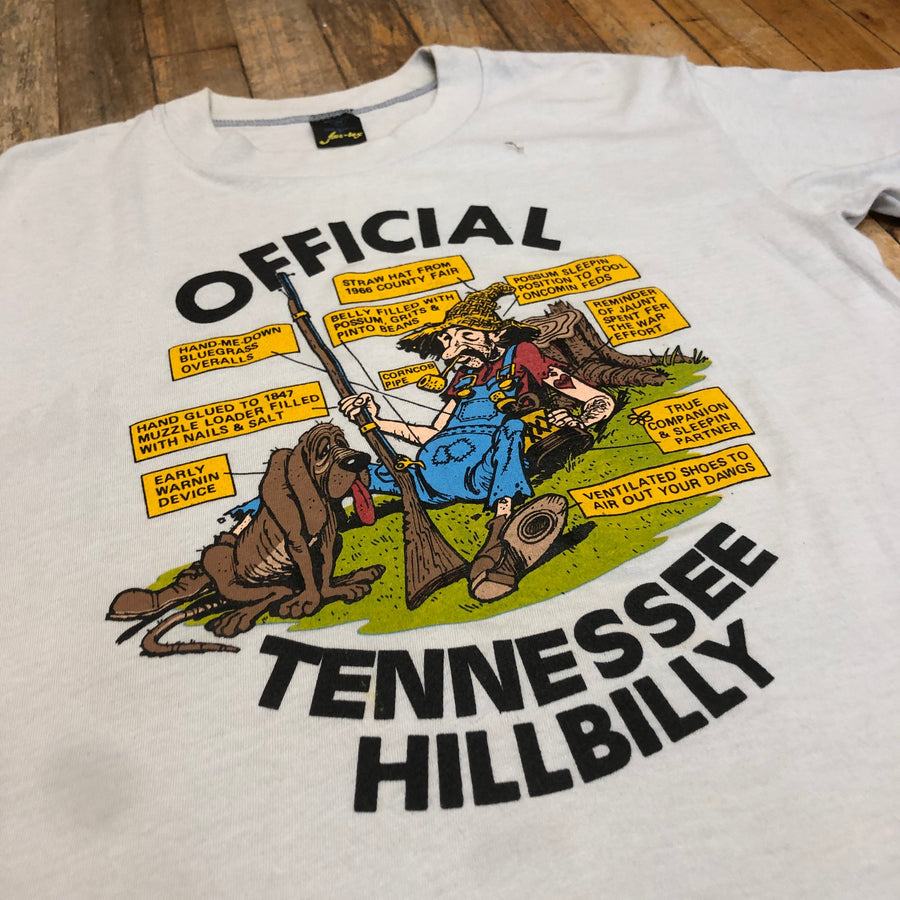 Official Tennessee Hillbilly Vintage Made In USA Single Stitch T-Shirt Size Medium T-Shirts Black Market Toronto 
