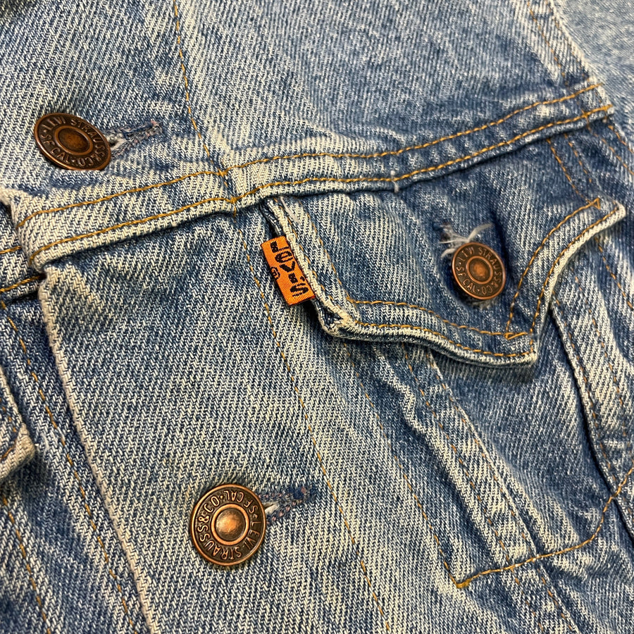 Orange Tab Levi's Two-Pocket Vintage Denim Jacket Size XXS Jackets & Coats Public Butter 