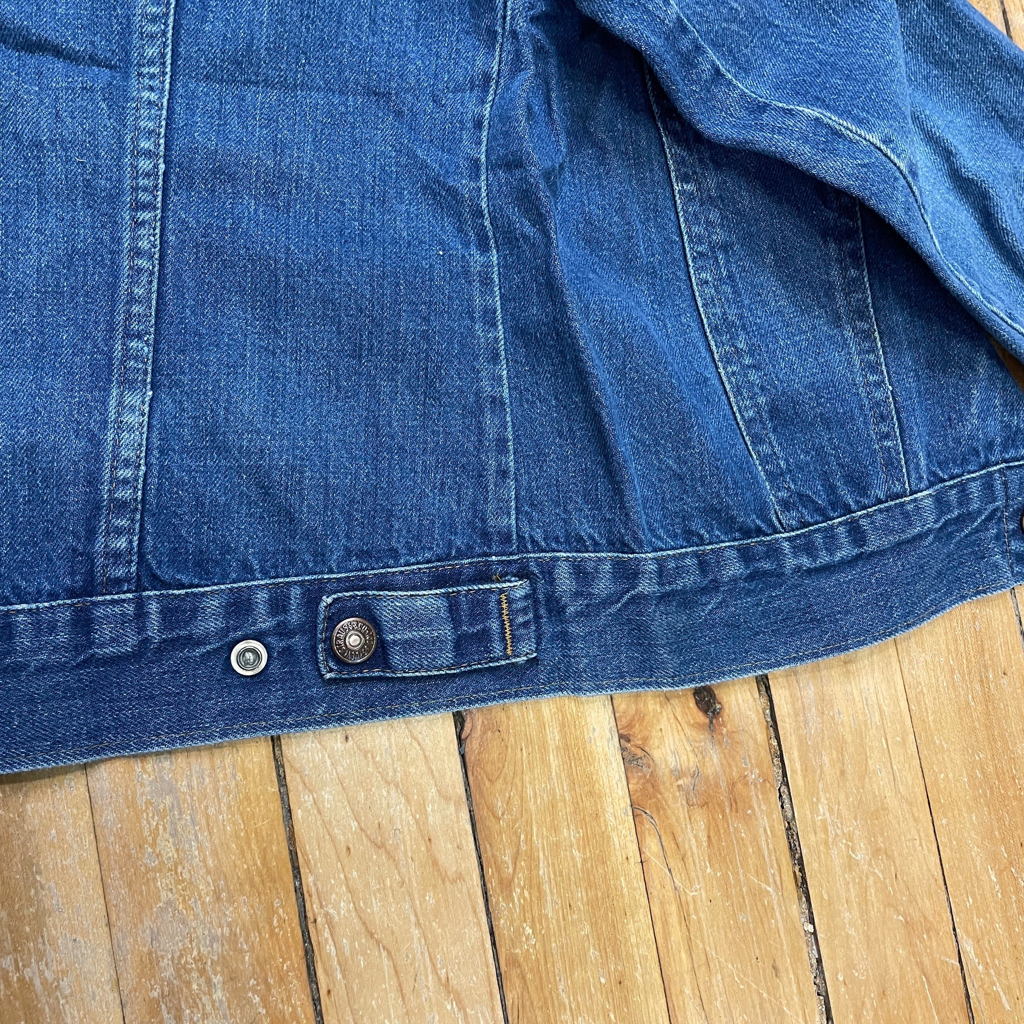 Outstanding Vintage 60s/70s Levi&#39;s for Gals Orange Tab Fitted Denim Jacket Size S/Youth L Jackets &amp; Coats Public Butter 