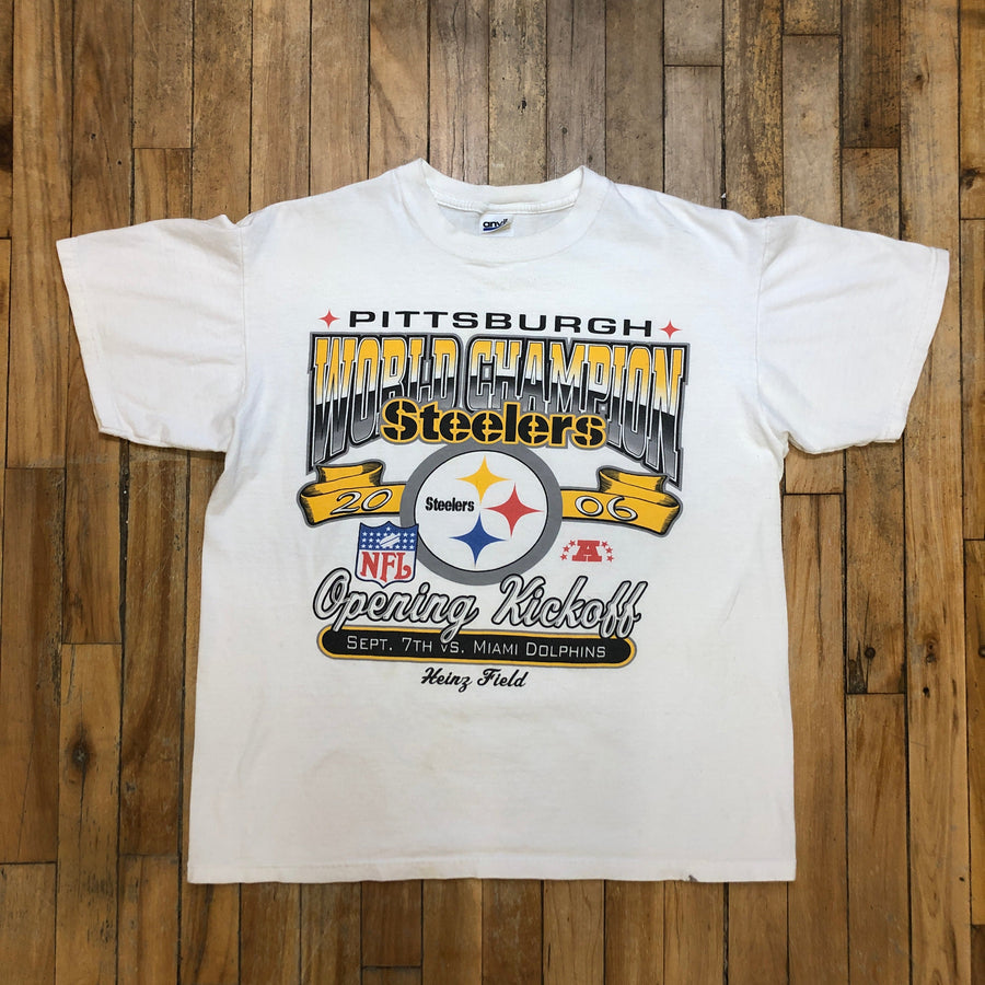 Pittsburgh Steelers 2006 World Champions T-Shirt Size Large T-Shirts Black Market Toronto 