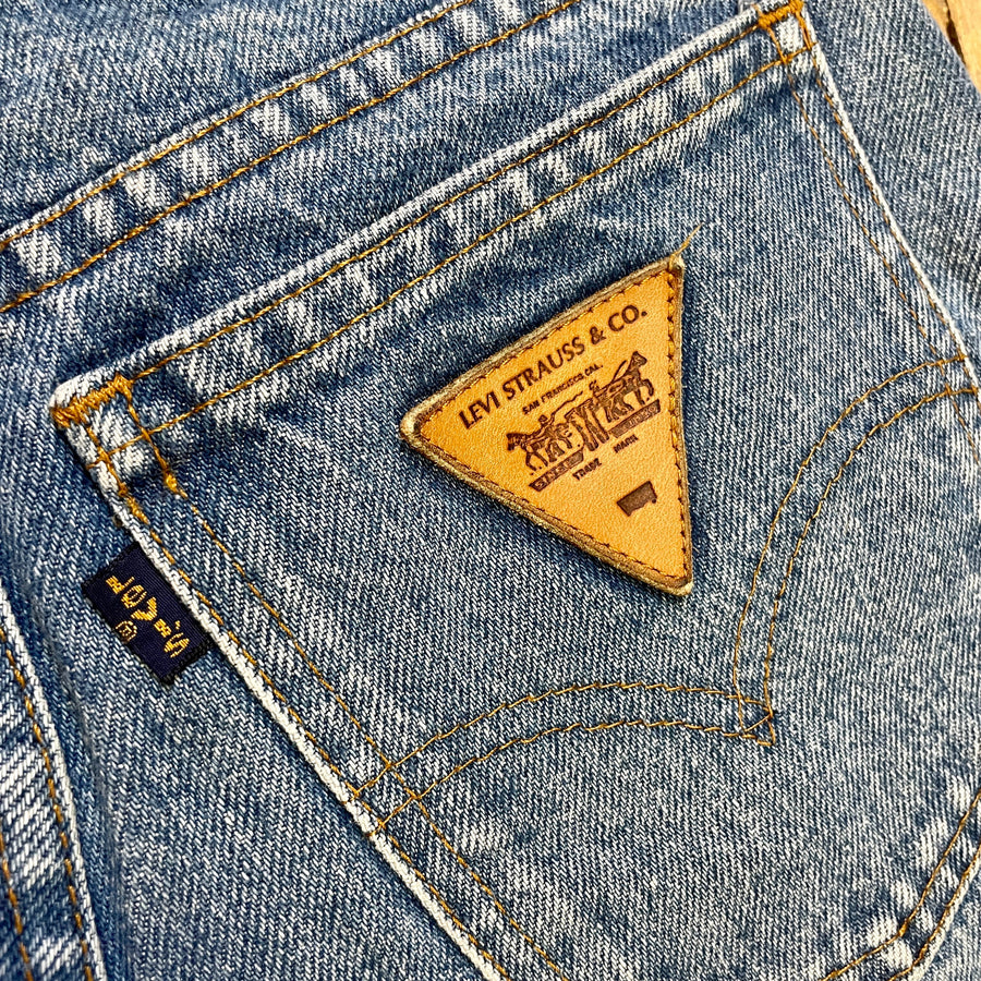 Rare Vintage Blue and Gold Tab Levi's with Triangle Back Patch 26