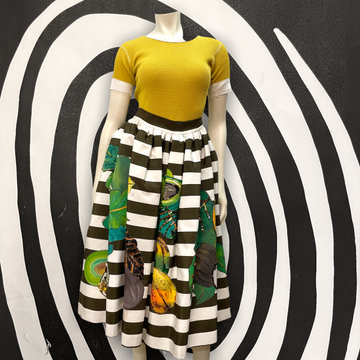 @Stella Jean Vintage Designer Fruit Print Skirt Tops Public Butter 