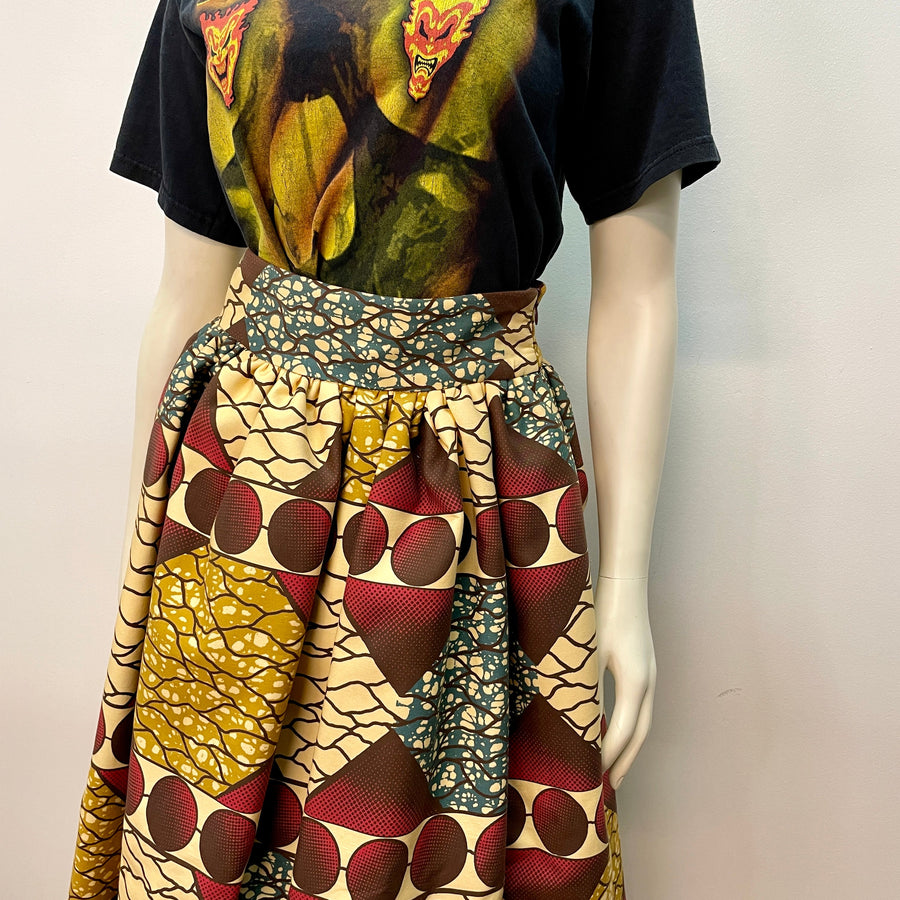 @Stella Jean Vintage F/W '14 Designer Skirt with Pockets Made in Italy 28