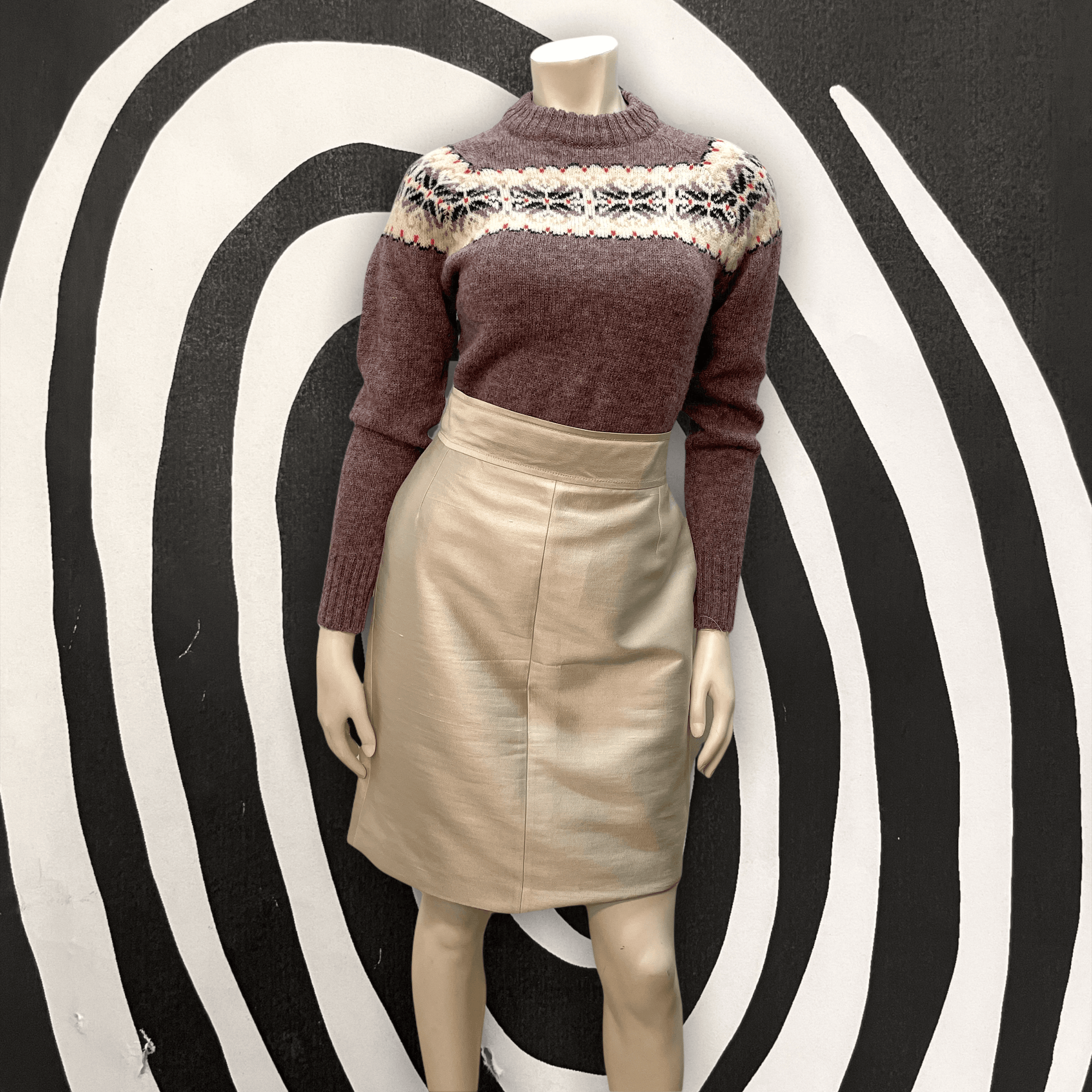 Stella McCartney Vintage Designer Silk Blend Skirt Size 32 Black Market Vintage