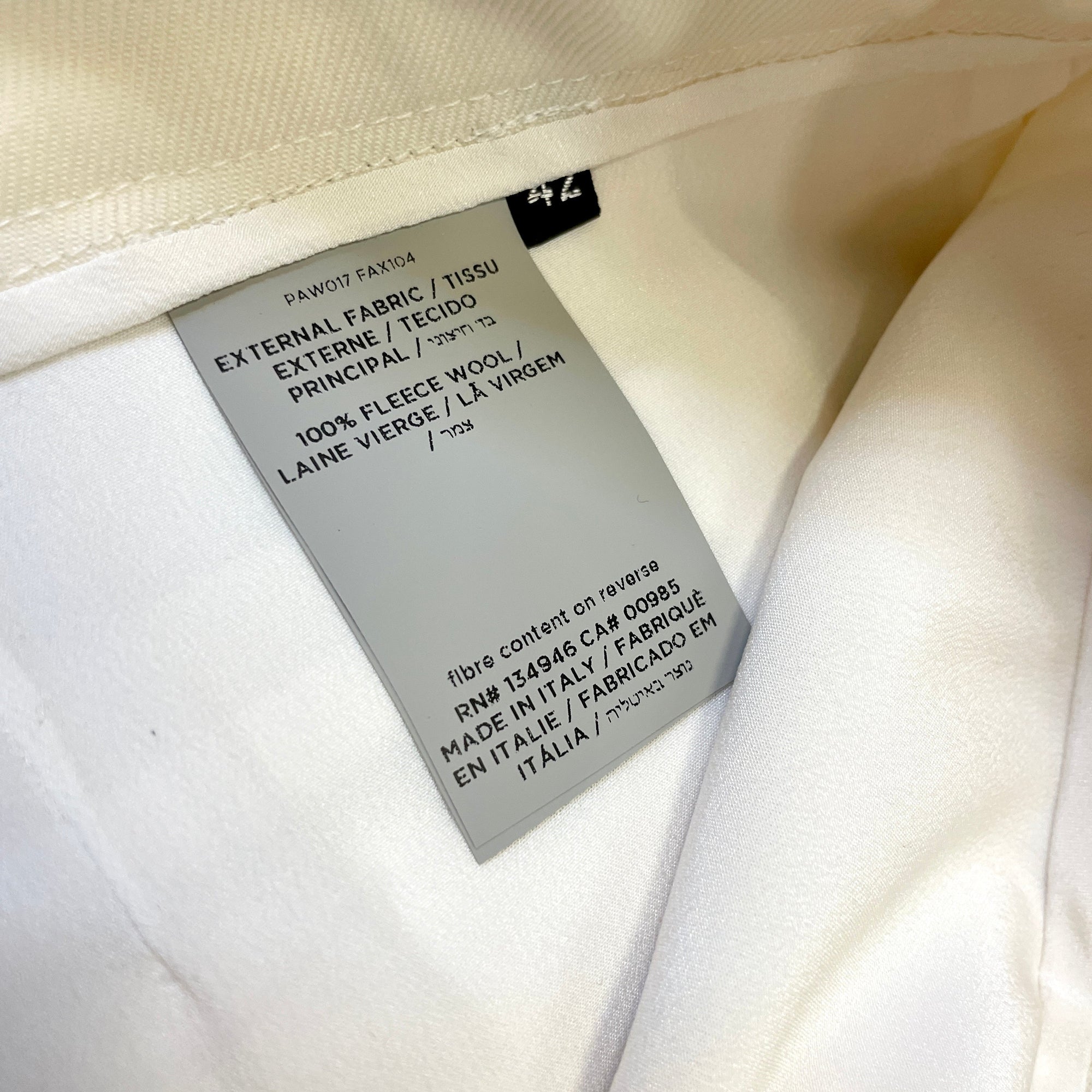 @Tom Ford Vintage Designer Cream Trousers Size Tops Public Butter 