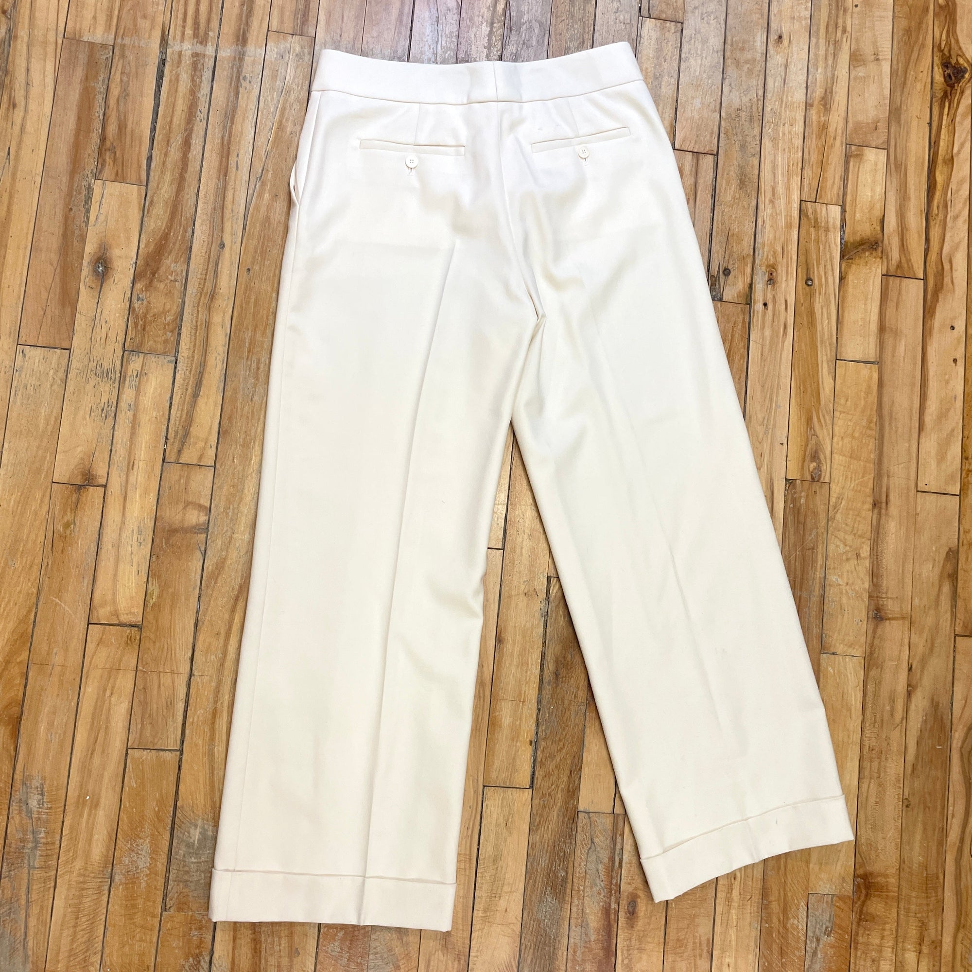 @Tom Ford Vintage Designer Cream Trousers Size Tops Public Butter 