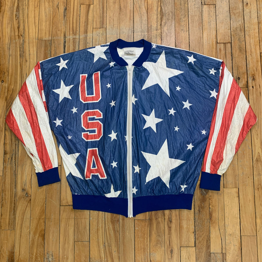 USA Olympics Vintage Windbreaker Jacket O/S Jackets & Coats Black Market Toronto 