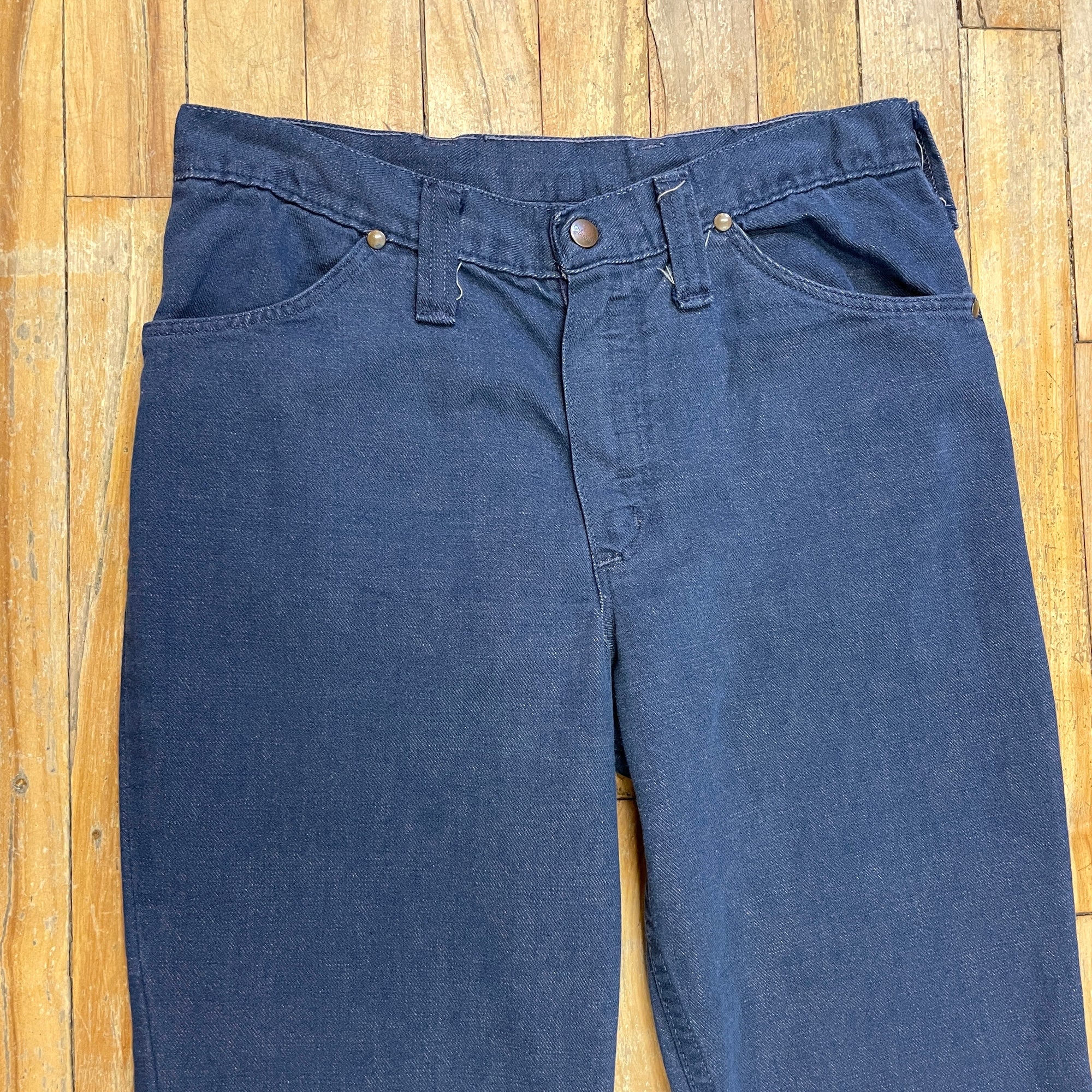Vintage 60s/70s Soft Denim Wrangler Bell Bottoms Made in USA 31" Waist Bottoms Public Butter 