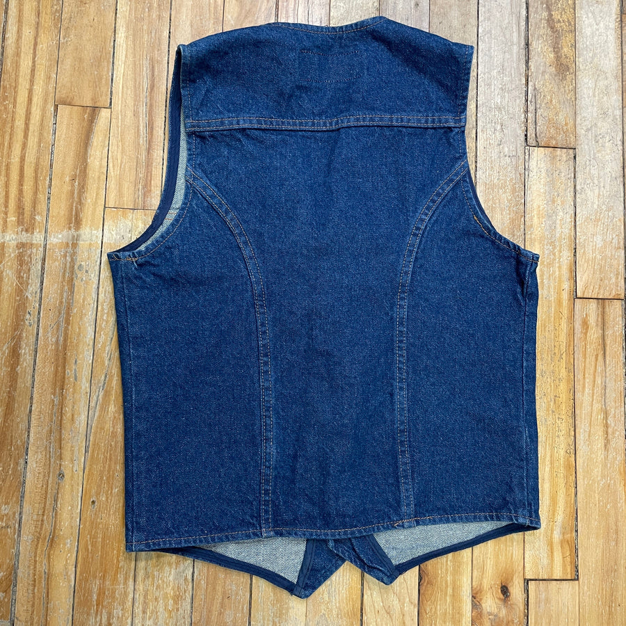 Vintage 80s Wrangler Denim Vest Made in USA Size S Jackets & Coats Black Market Toronto 