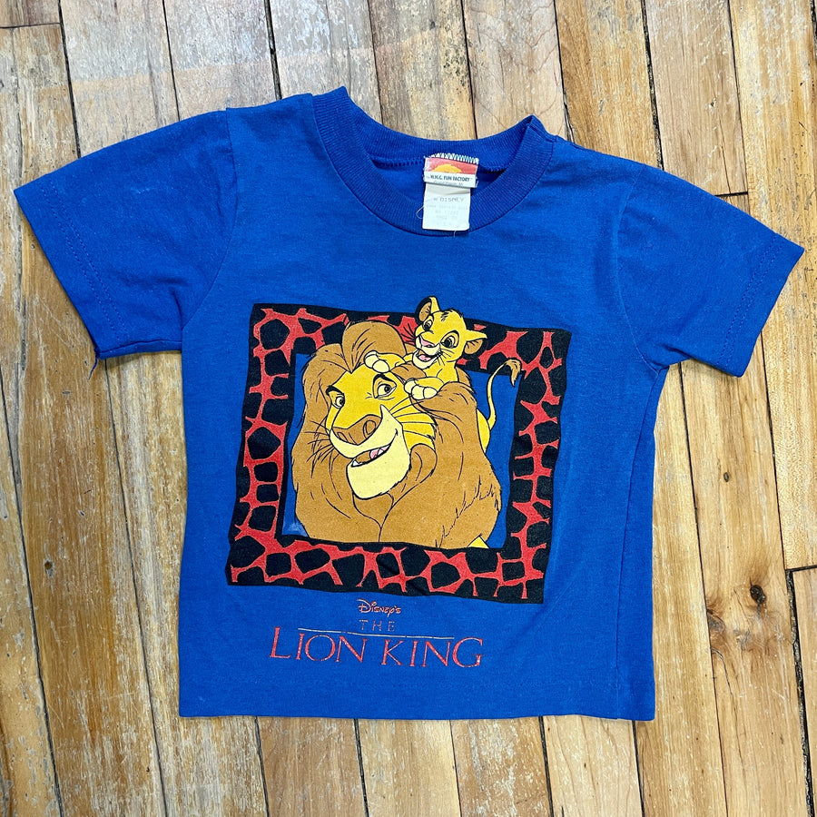 Vintage 90s Lion King Toddler T-Shirt Made in USA Size Youth 2-4 T-Shirts Black Market Toronto 