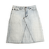Vintage D&G Dolce & Gabbana Designer Made in Italy Light Wash Denim Rivet Skirt Size M Bottoms Public Butter 