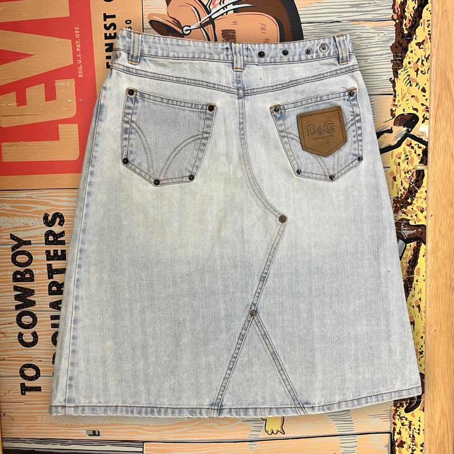 Vintage DOLCE & GABBANA Jeans Monogram Pattern Authentic Women's