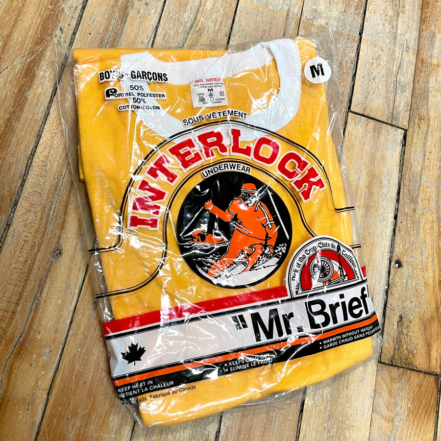 Vintage Mr. Brief Deadstock Interlock Underwear Made in Canada Boys T-Shirt Size M T-Shirts Public Butter 