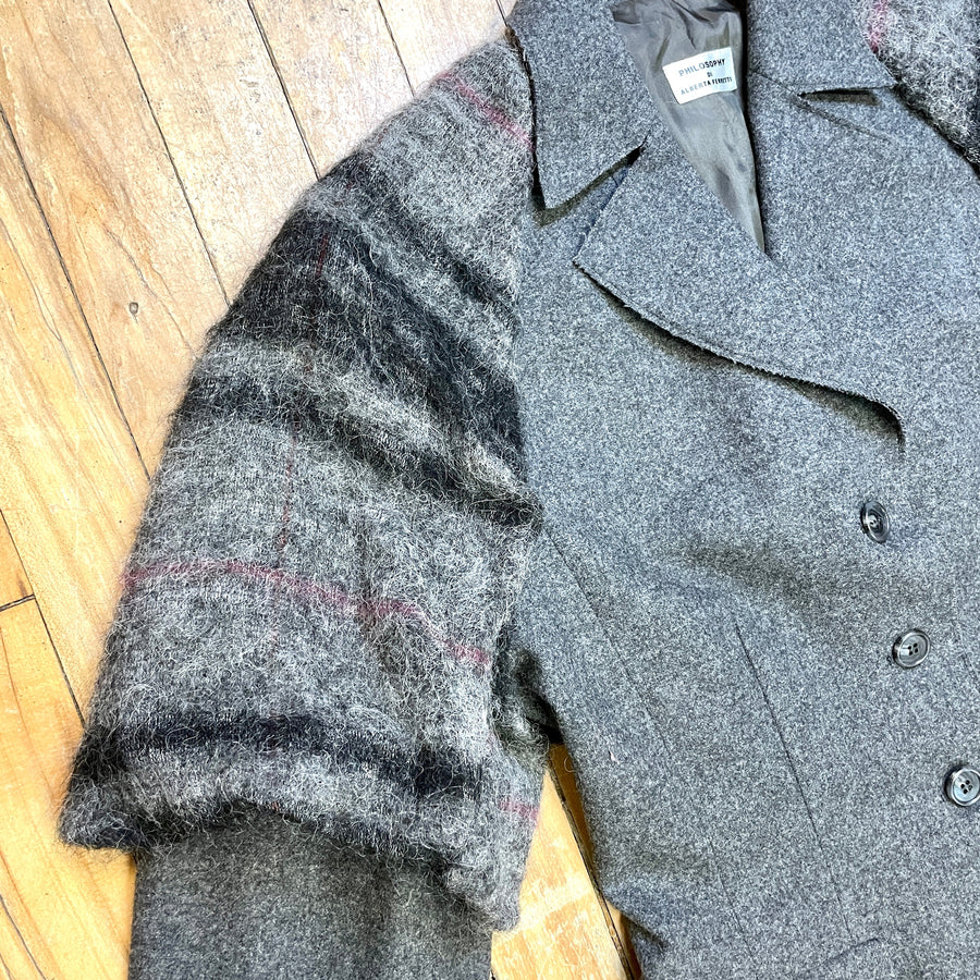 Vintage Philosophy Di Alberta Ferretti Designer Wool Blend Women's Blazer Size S Tops Black Market Toronto 