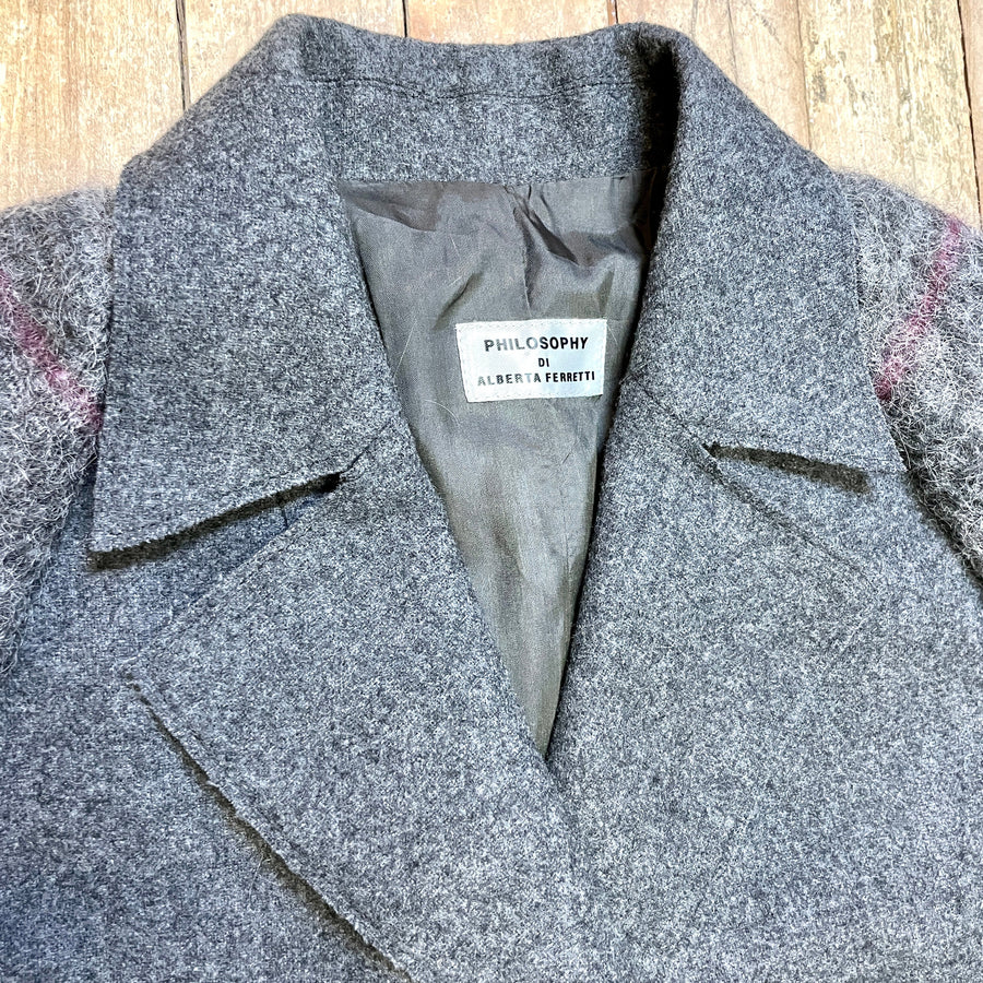 Vintage Philosophy Di Alberta Ferretti Designer Wool Blend Women's Blazer  Size S