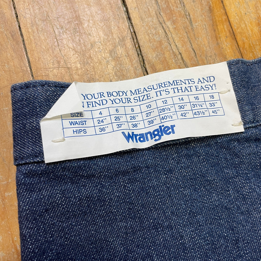 Vintage Wrangler Blue Bell Deadstock Made in Canada Front Pleat Jeans Bottoms Black Market Toronto 