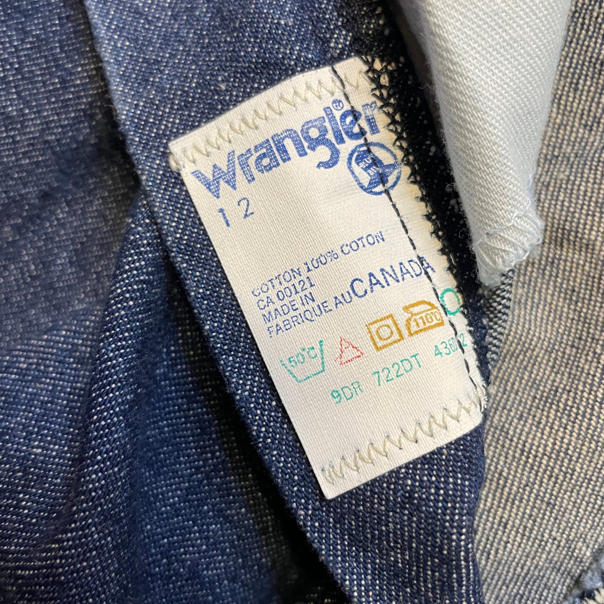 Vintage Wrangler Blue Bell Deadstock Made in Canada Front Pleat Jeans Bottoms Black Market Toronto 