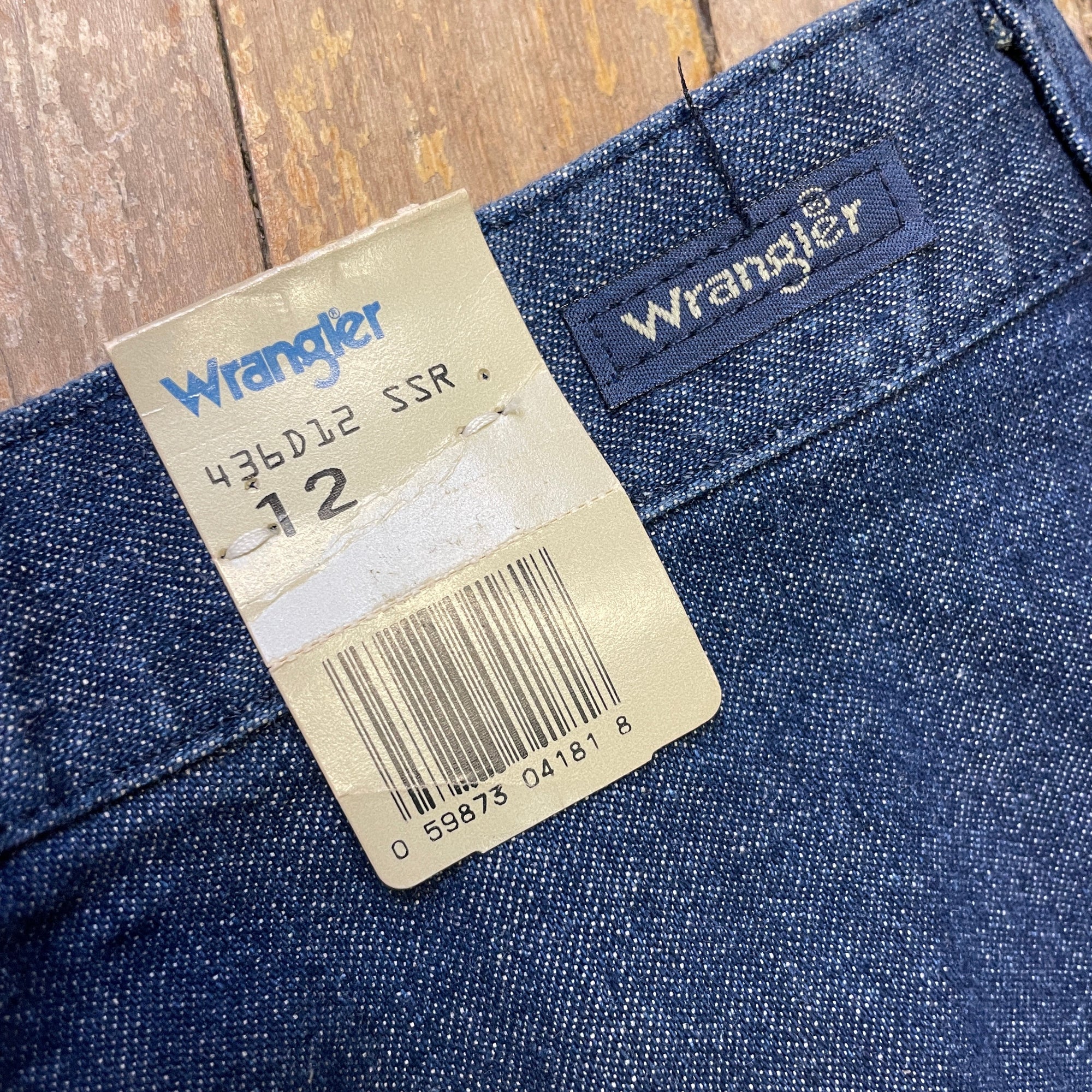 Vintage Wrangler Blue Bell Deadstock Made in Canada Front Pleat Jeans Bottoms Black Market Toronto 