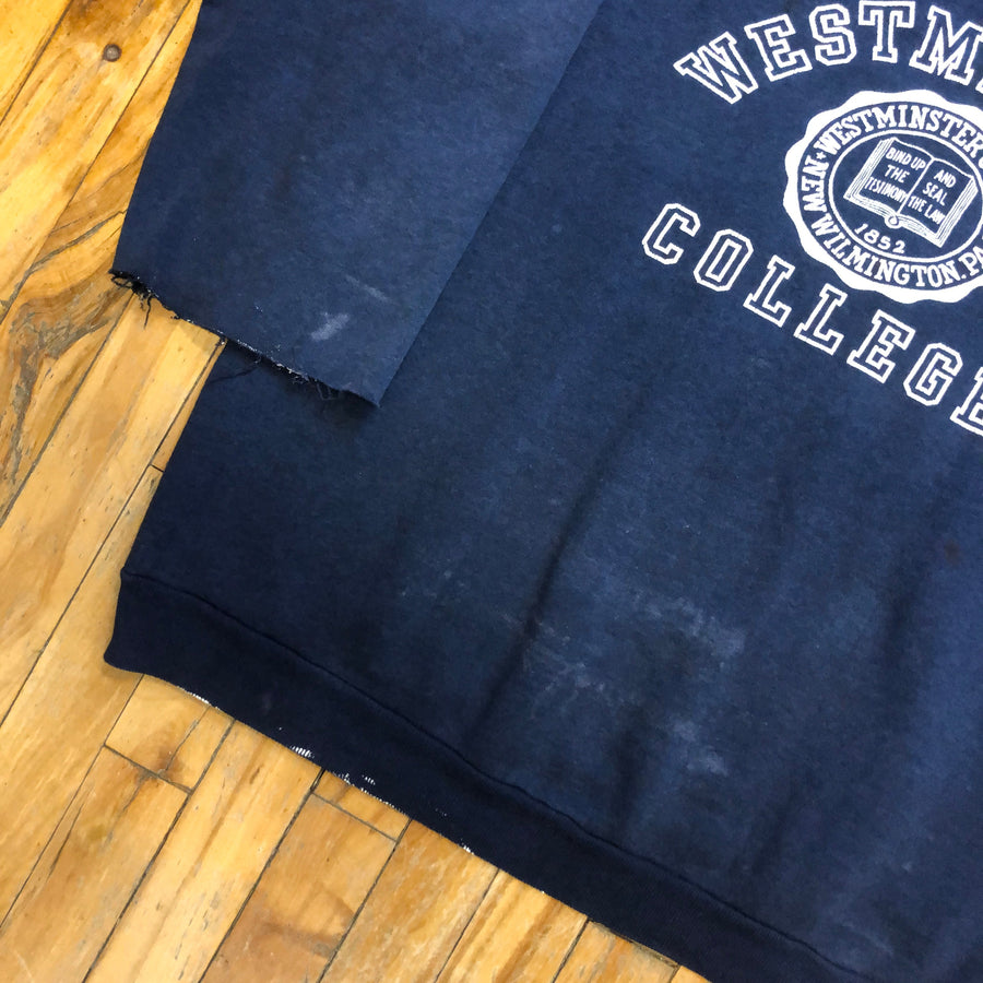 Westminster College Made In USA Vintage Raglan Crewneck Size XL T-Shirts Black Market Toronto 