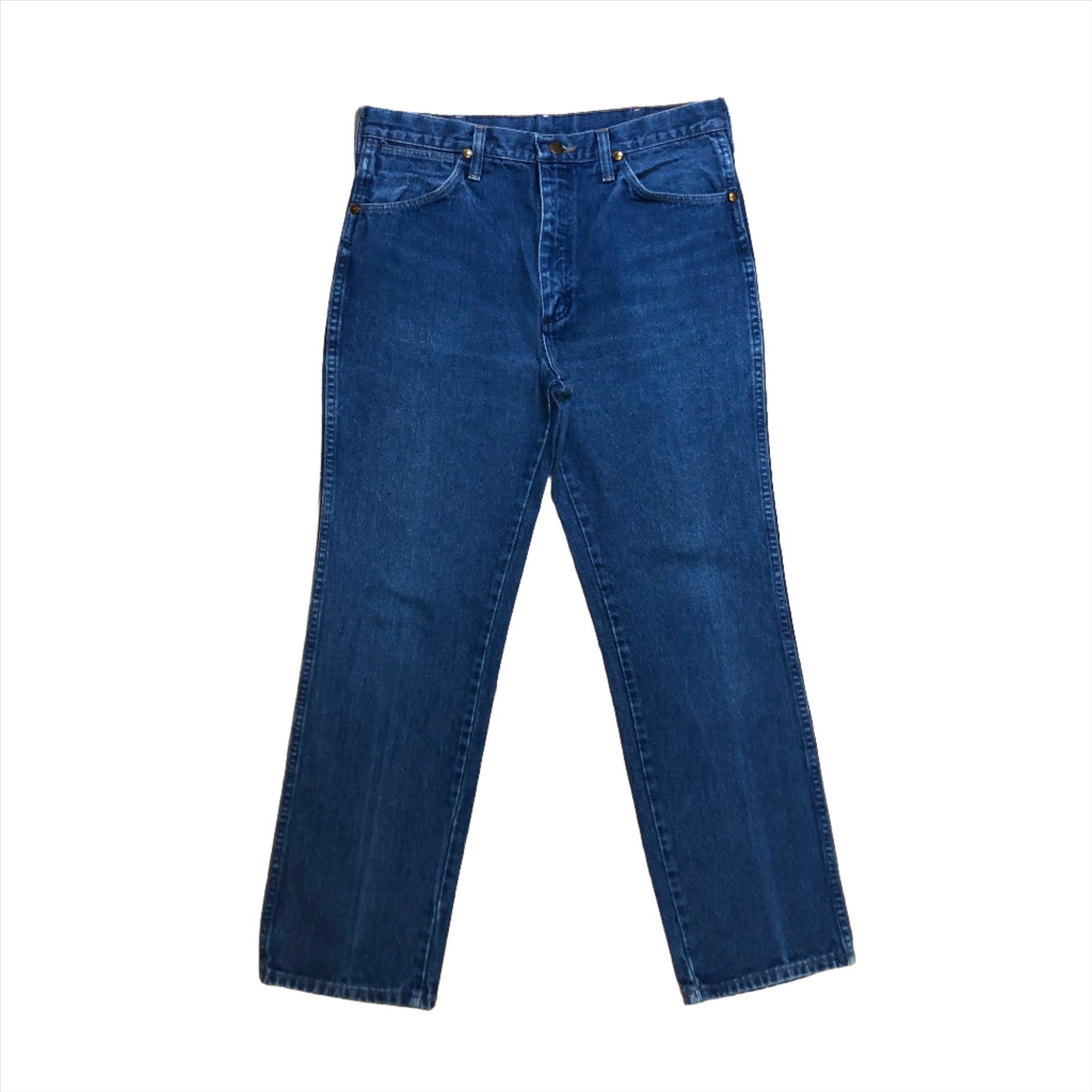 Wrangler True Blue Straight Leg Vintage Mid-Rise Jeans Made In USA 32" Waist Bottoms Black Market Toronto 