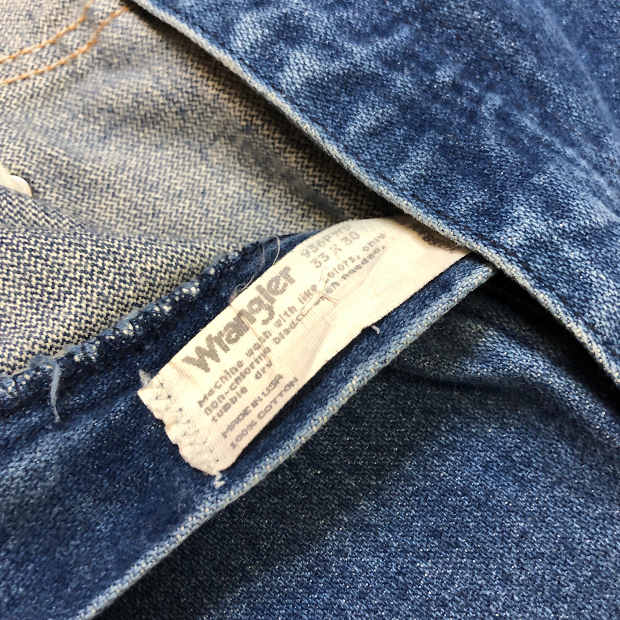 Wrangler True Blue Straight Leg Vintage Mid-Rise Jeans Made In USA 32" Waist Bottoms Black Market Toronto 
