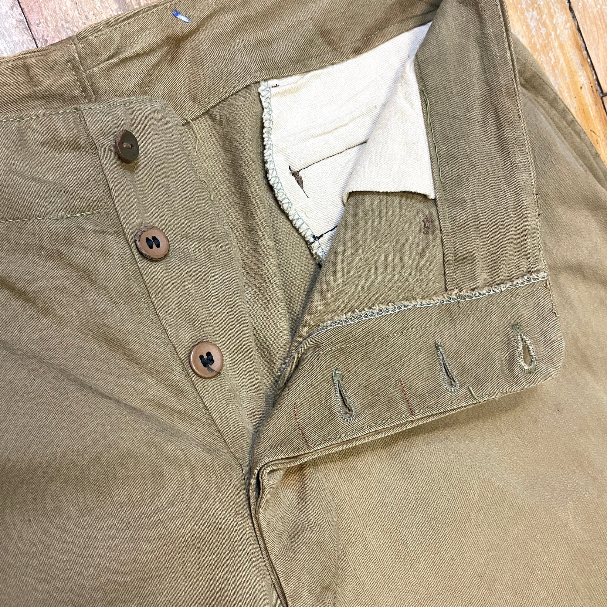 WWI Era Military Jodhpur Pants Waist 31&quot; Bottoms Public Butter 