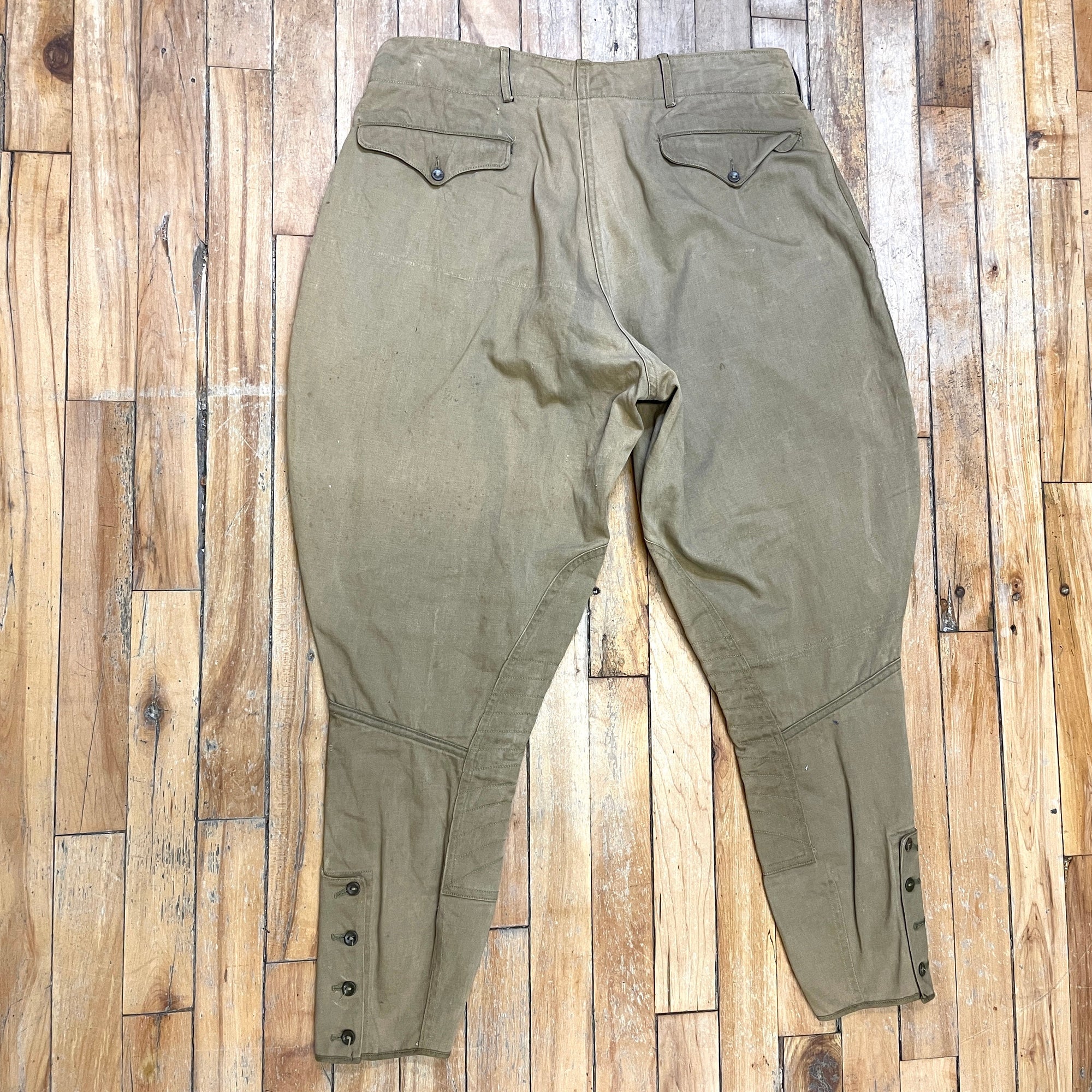 WWI Era Military Jodhpur Pants Waist 31" Bottoms Public Butter 