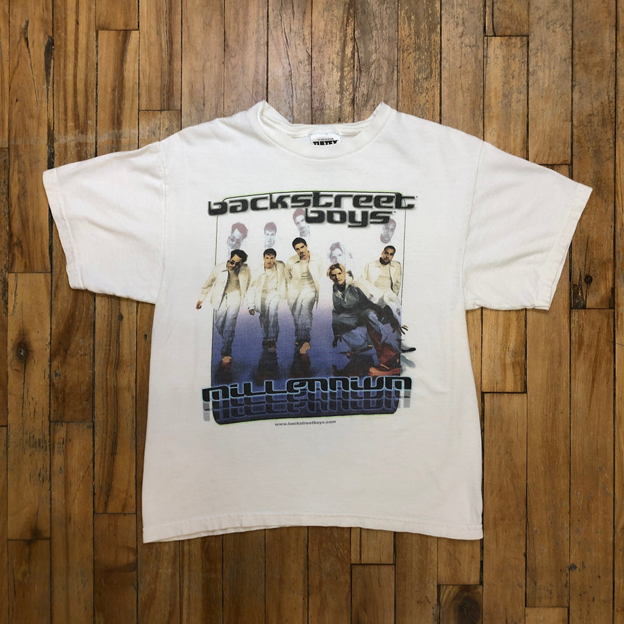 Y2K Backstreet Boys Millennium Vintage T-Shirt Size Youth Medium Kids Public Butter 