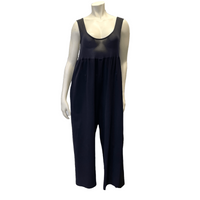 Yohji Yamamoto Navy Blue Vintage Designer Jumpsuit Size M – Black 