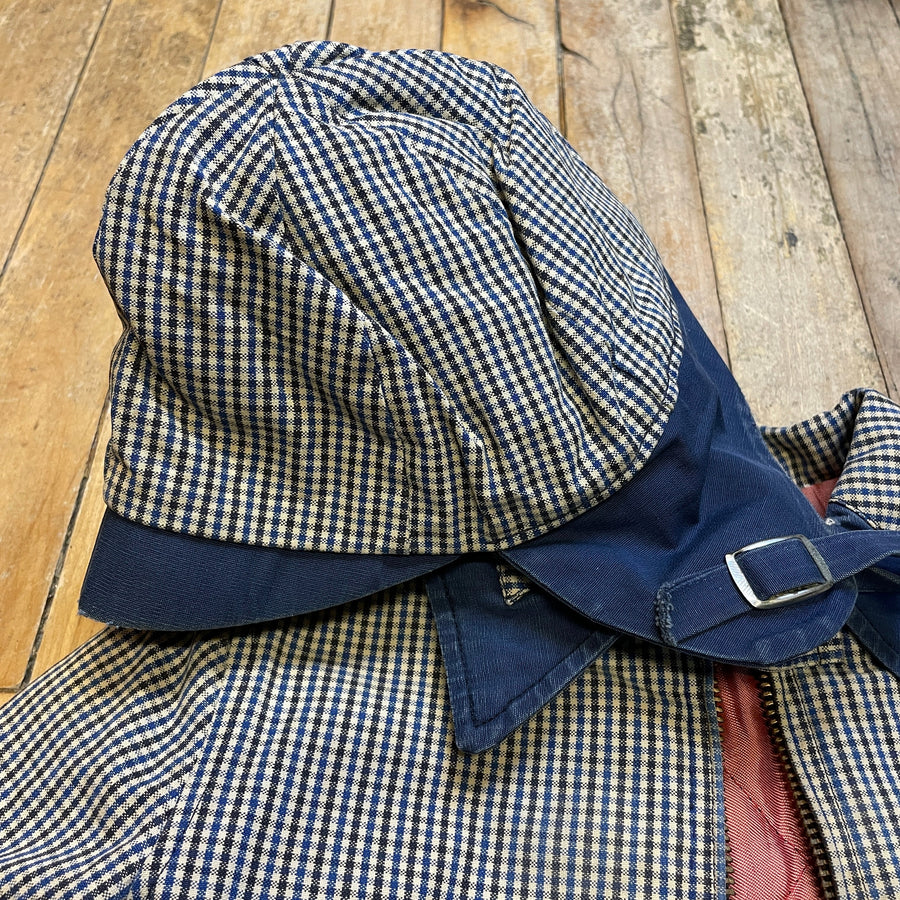 Youth Size Midcentury Sweetest Blue Plaid Vintage Coat & Bonnet Jackets & Coats Black Market Toronto 